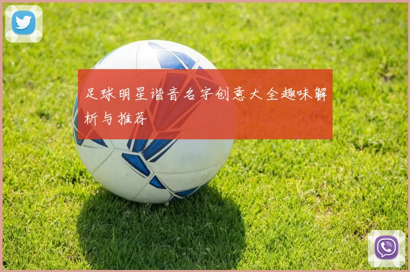 足球明星谐音名字创意大全趣味解析与推荐